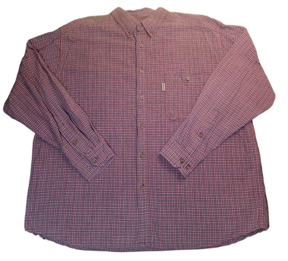 Woolrich Men's Plaid Farmcore Workwear Flannel 2XL Button Up Shacket